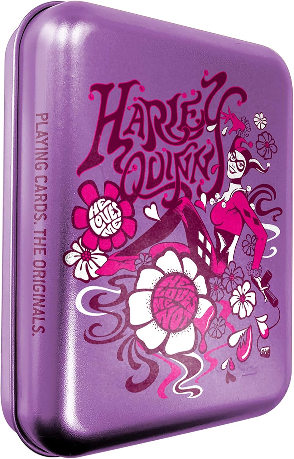 DC Harley Quinn VINTAGE póker kártya fém dobozban