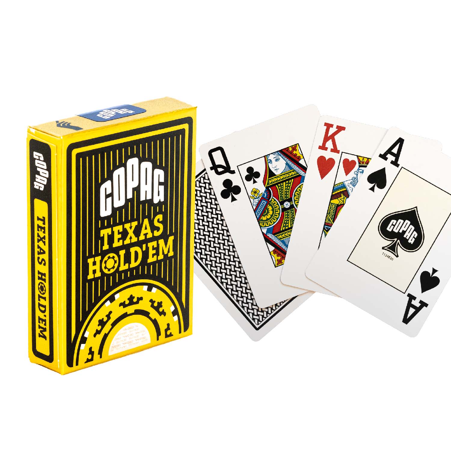 COPAG Texas Hold’em Gold Black, 2 nagy indexes 100% plasztik póker kártya