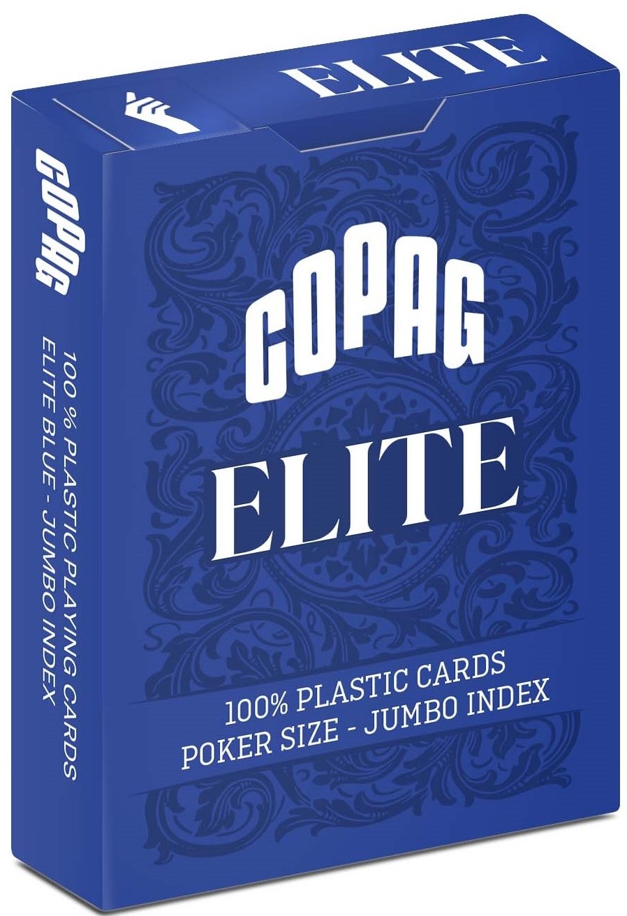 COPAG ELITE PKJ, 2 nagy indexes 100% plasztik póker Kék