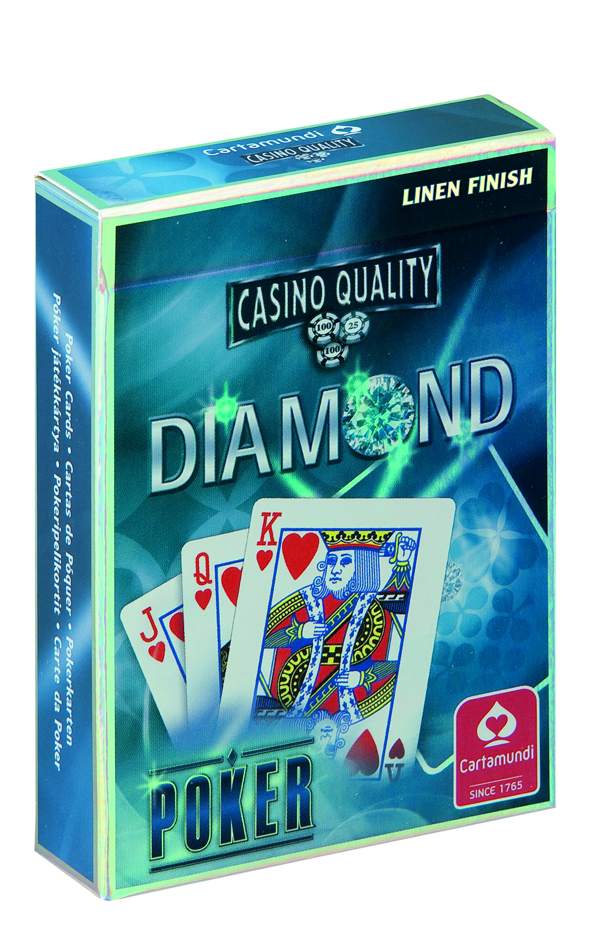 Diamond póker kártya kék .