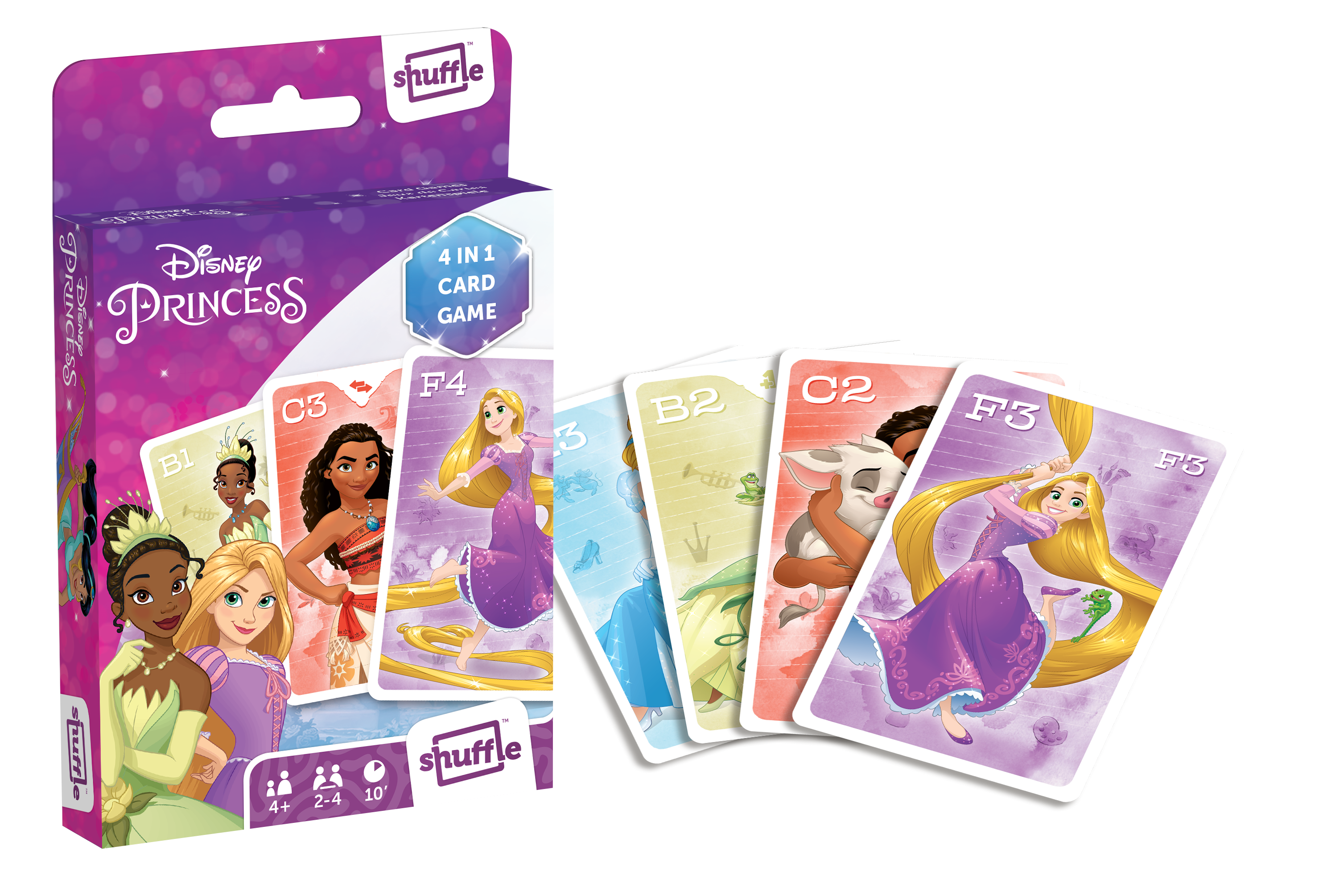 Disney Hercegnők 4 az 1-ben kártyajáték