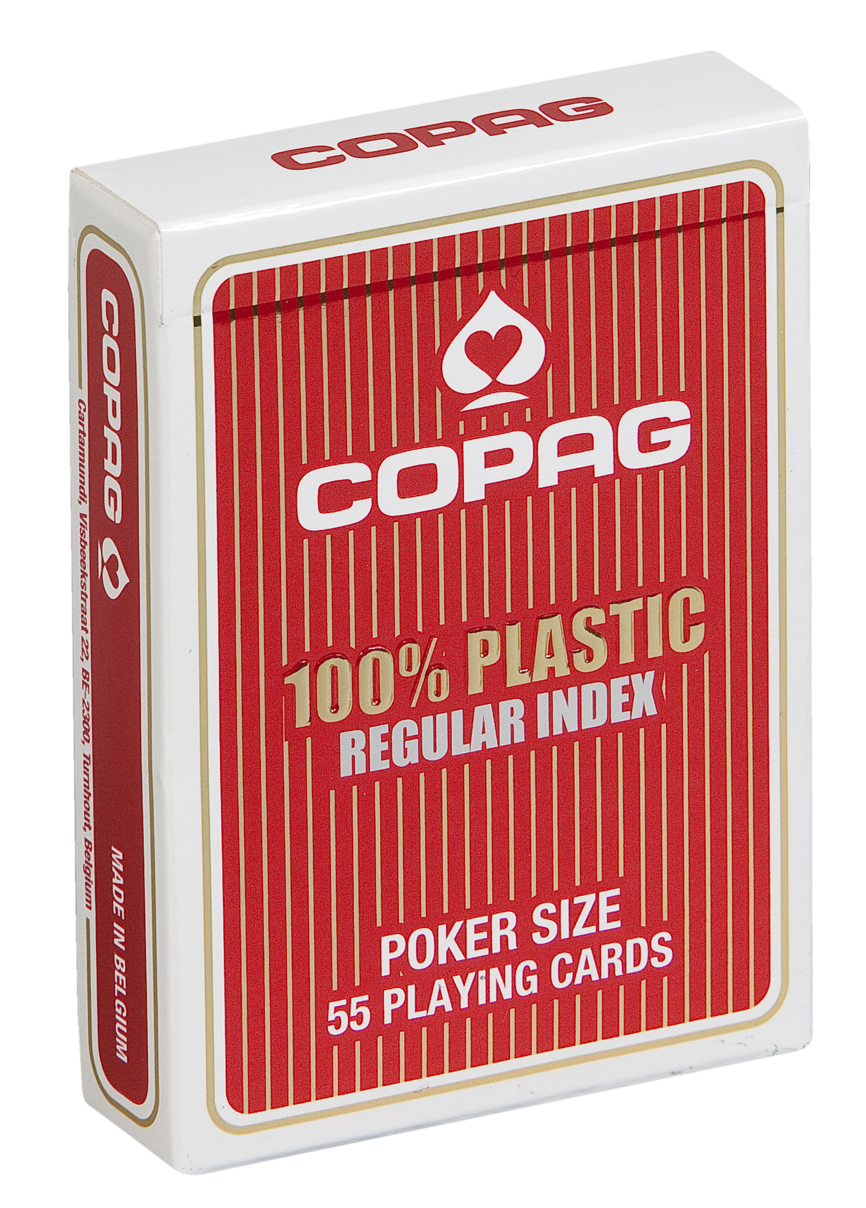 COPAG PK2 piros, 2 normál indexes 100% plasztik póker