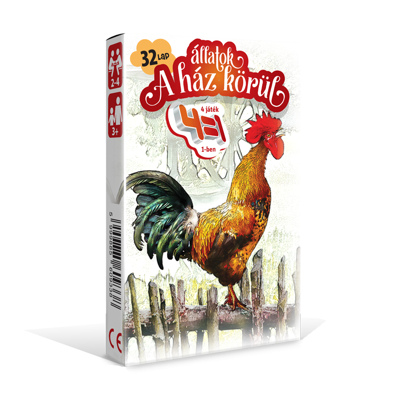 4 az 1-ben / Állatok a ház körül kártya