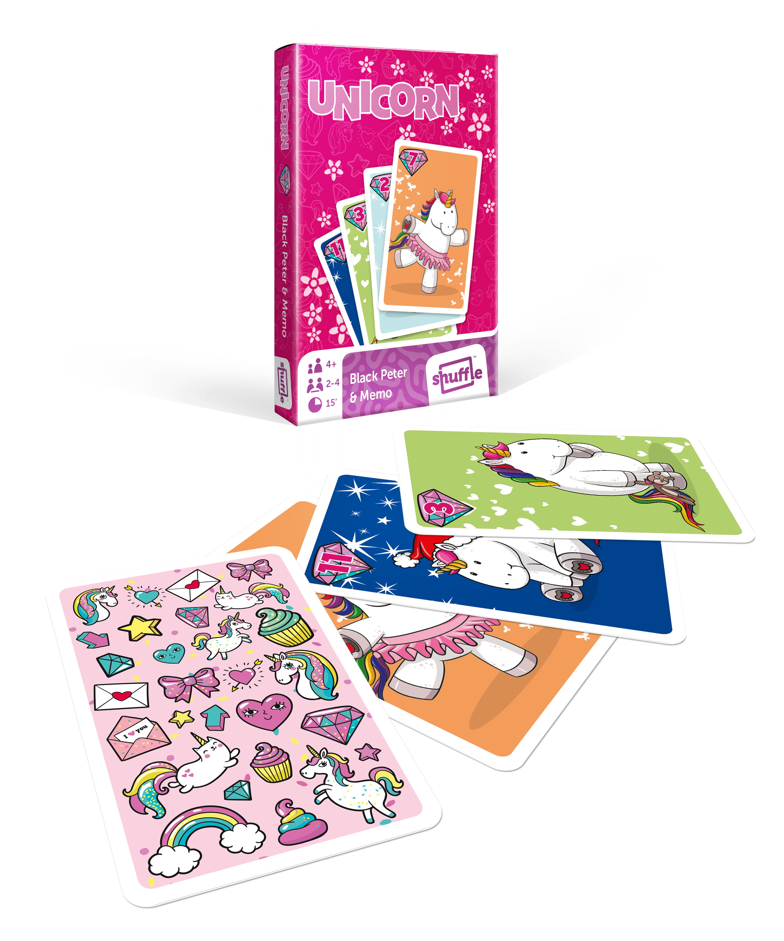 MINI Happy Unikornis Fekete Péter és memória kártya