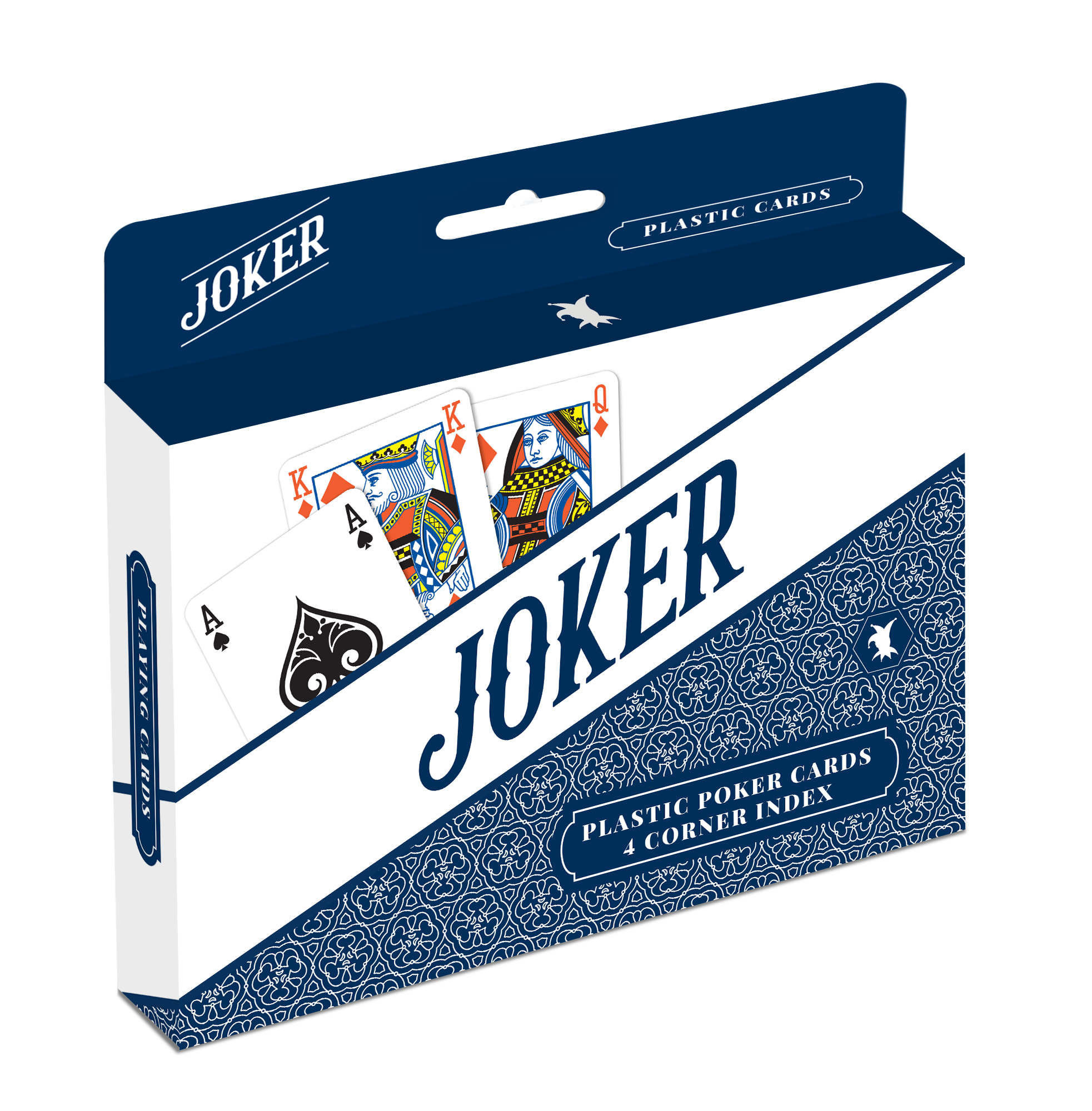 Joker dupla 100% plasztik póker kártya, 4 indexes