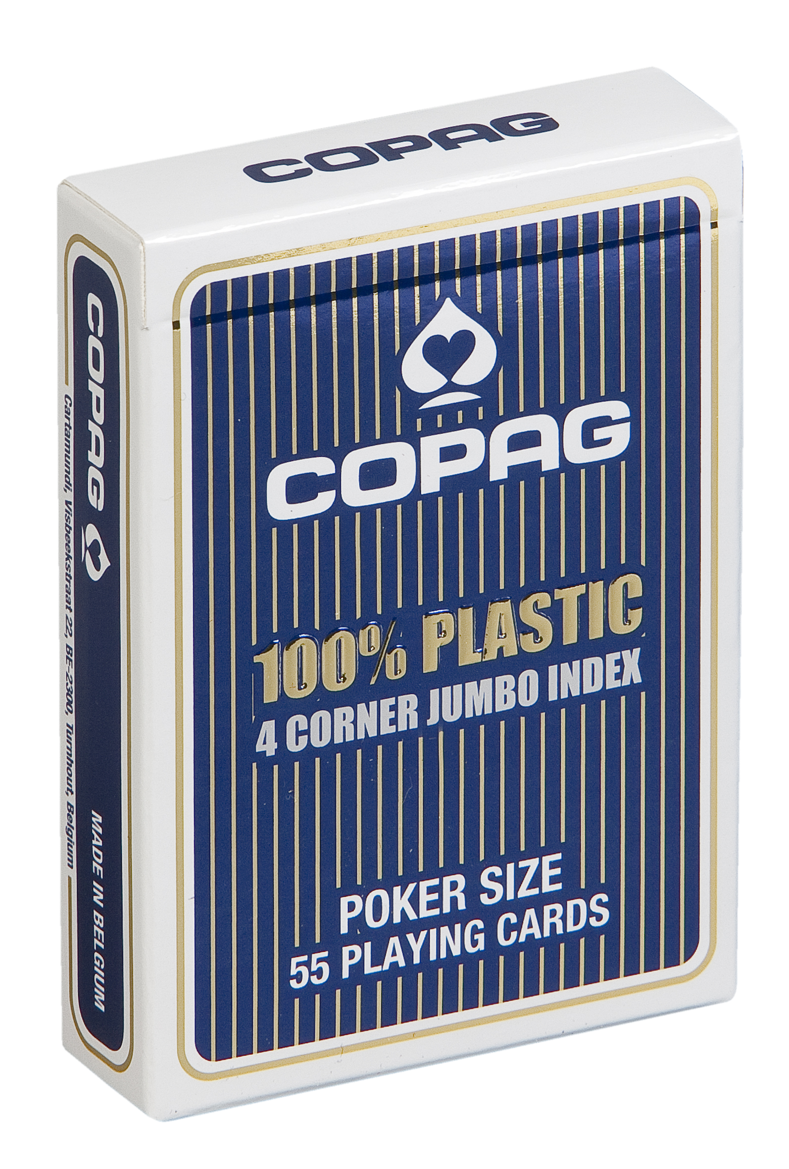 COPAG PKJ4 kék, 4 nagy indexes 100% plasztik póker