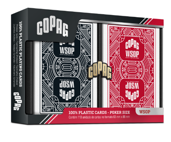 Copag WSOP 100% plasztik, dupla póker kártya