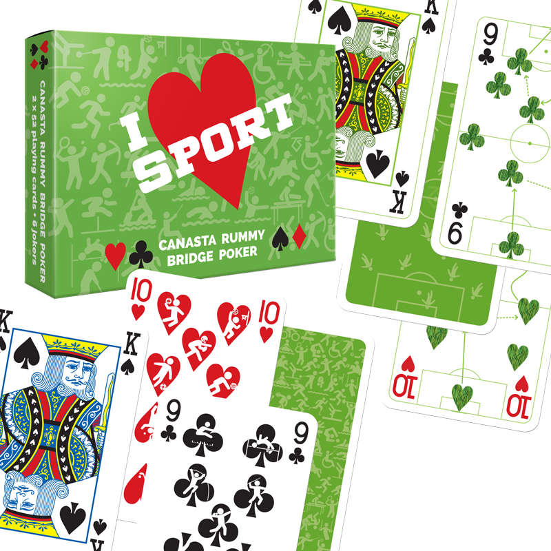 I LOVE SPORT, dupla römi kártya, 110 lap