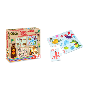 A vadonban - Into the Wild - Puzzle, képkirakó készlet (4,6,8,12 db-s)